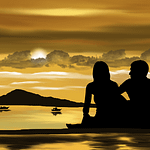 couple on beach